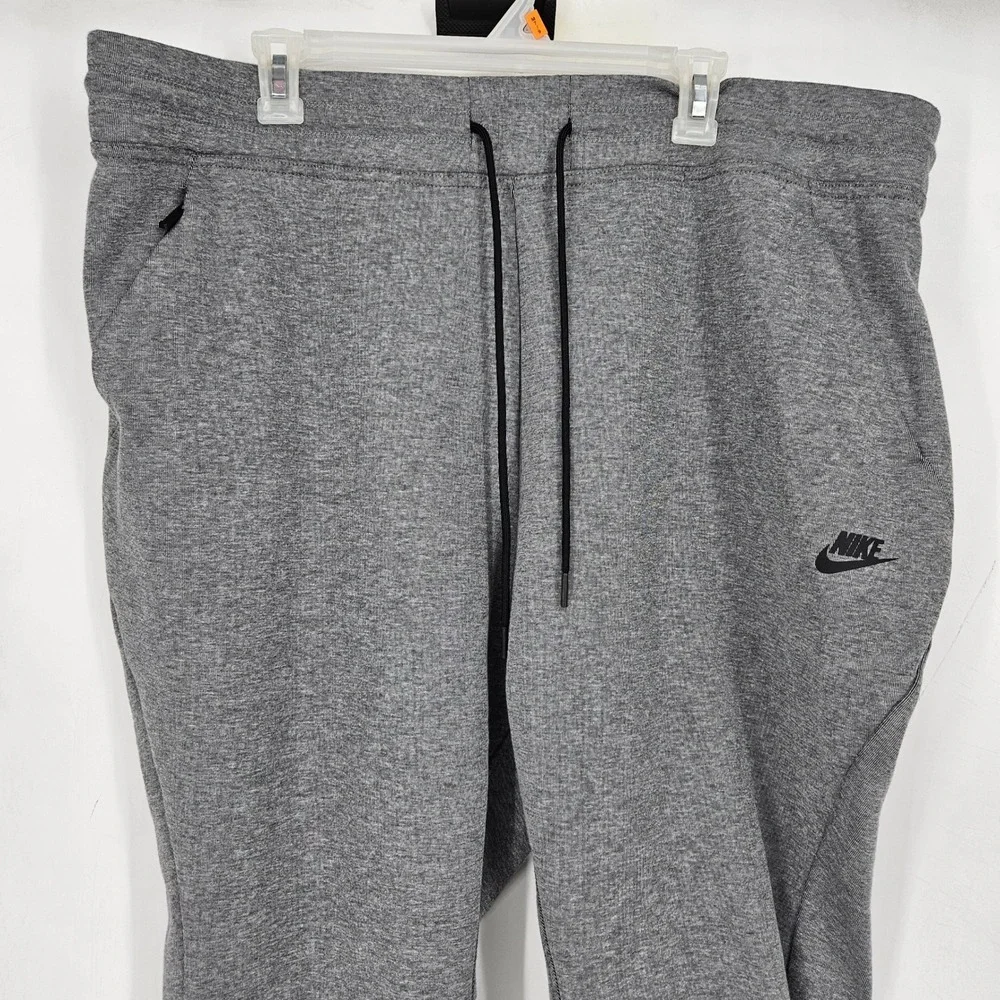 Nike Tech Jogger Mens 2X Fleece Pants‎ Gray Gym Workout Performance Sweatpants